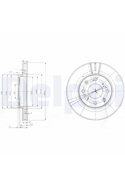 DELPHİ Disc Brake Honda Capa/Jazz 2/Logo