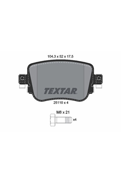 Krieger Комплект спирачни накладки дискови спирачки Audi A1/Q3 Seat Leon