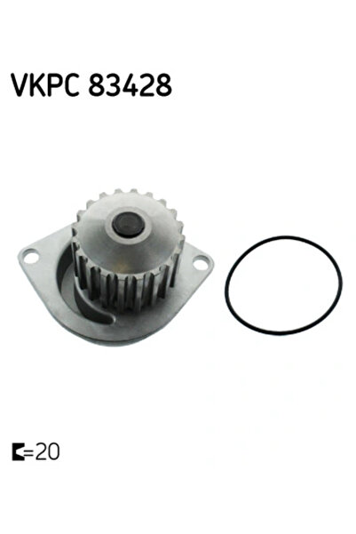 SKF Engine cooling water pump PEUGEOT 106 Van I Box/ Hatchback (1S_) 1991-1996