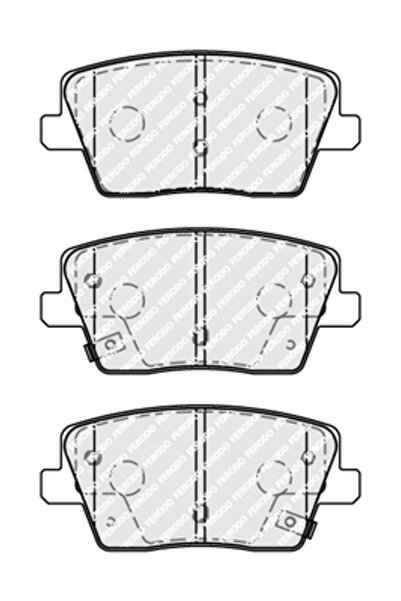 FERODO Brake Pad Set Disc Brake Hyundai I30