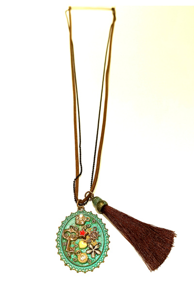 Monalisa Home قلادة أصلية ملونة بطول 40 سم