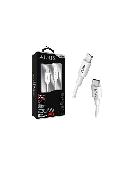 Auris 20W PD USB-C to Lightning Şarj Kablosu 2 Metre