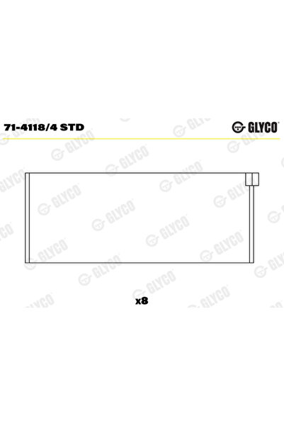 GLYCO Cuzineti Biela Alfa Romeo 164 Fiat Croma/Regata/Ritmo
