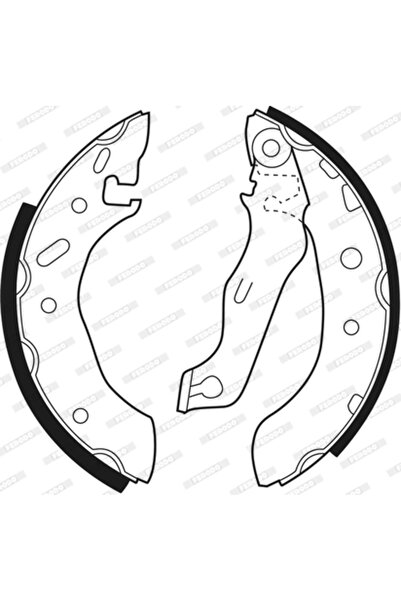 FERODO Brake Shoe Set Ford Escrt 6/Escrt Classic/Fiesta 3 Mazda 121 3