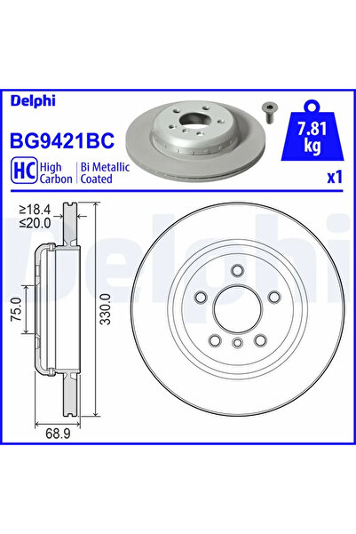 DELPHİ Disc Frana Bmw 5