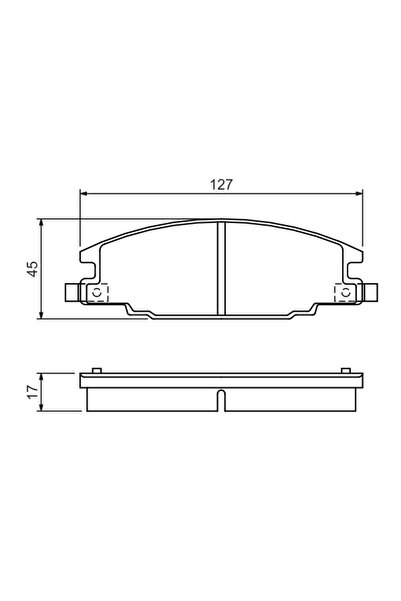 Bosch Комплект спирачни накладки за дискови спирачки Isuzu Trooper 1 Opel Cam...