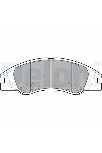 DELPHİ Brake pad set disc brake KIA CERATO I hatchback 2004-2009 LP1932