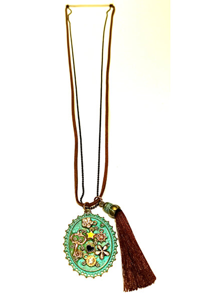 Monalisa Home قلادة أصلية ملونة بطول 40 سم