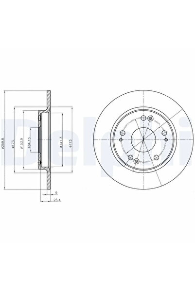 DELPHİ Honda Cr-Z Brake Disc