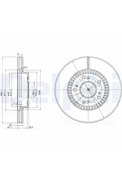 DELPHİ Disc Frana Honda Civic 7/Cr-5 2/Fr-5