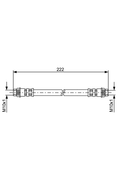 Bosch Brake Hose Nissan Primastar Bus/Primastar Body Opel Vivaro A Platform /...