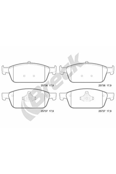 BRECK Set Placute Frana Frana Disc Ford Focus 3/Kuga 2/Tourneo Connect 2012-2022