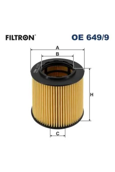 Filtron Oil filter ALPINA B3 coupe 2007-2013 OE 649 9