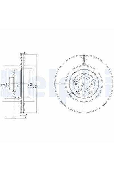 DELPHİ Дискови спирачки Subaru Forester/Impreza/Legacy 1