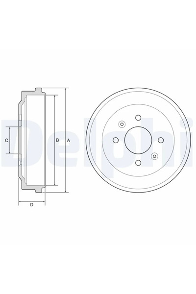 DELPHİ Tambur Frana Opel Karl Vauxhall Viva