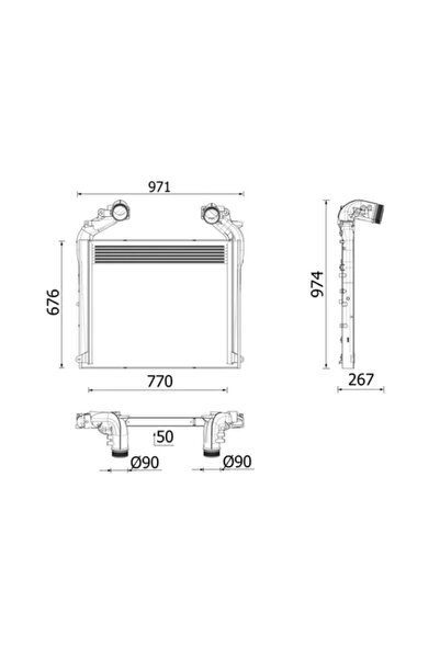 MAHLE Intercooler Compresor Man Tgs 2/Tgx 1