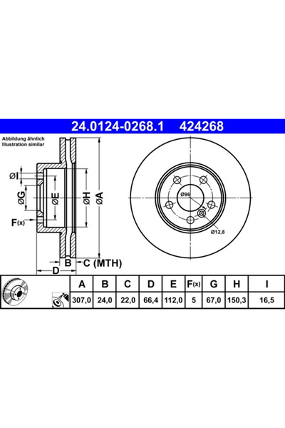 Ate Disc Frana Bmw 3/4