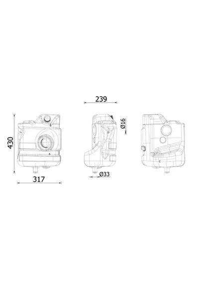 MAHLE Разширителен резервоар за охлаждане на Renault Trucks Magnum