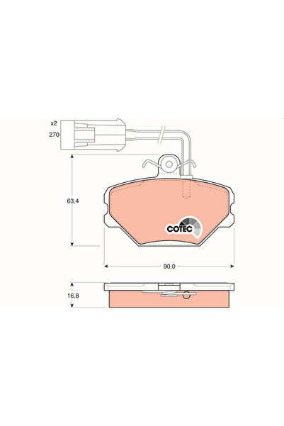 TRW Set Placute Frana Frana Disc Fso Polonez 3
