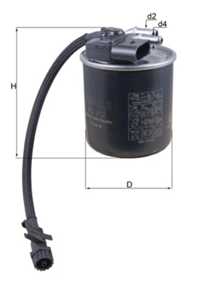 KNECHT Filtru Combustibil Mercedes-Benz C-Class/Sprinter 3,5-T Bus/Sprinter 3...