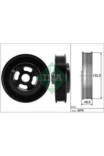 FAG Fulie Curea Arbore Cotit Ford B-Max/C-Max 2/Ecosport 2007-2022
