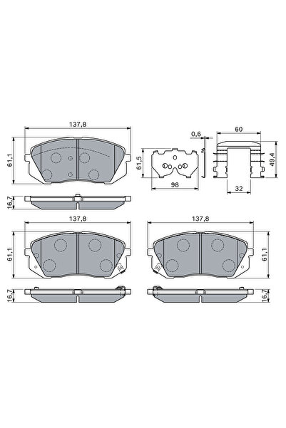 Bosch Set Placute Frana Frana Disc Hyundai Tucson Kia Soul 2