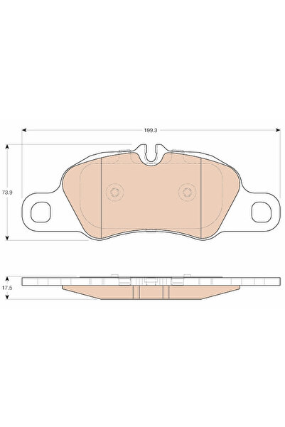 TRW Set Placute Frana Frana Disc Porsche 911/Boxster/Cayman