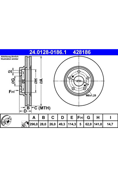 Ate Disc Frana Lexus Rx