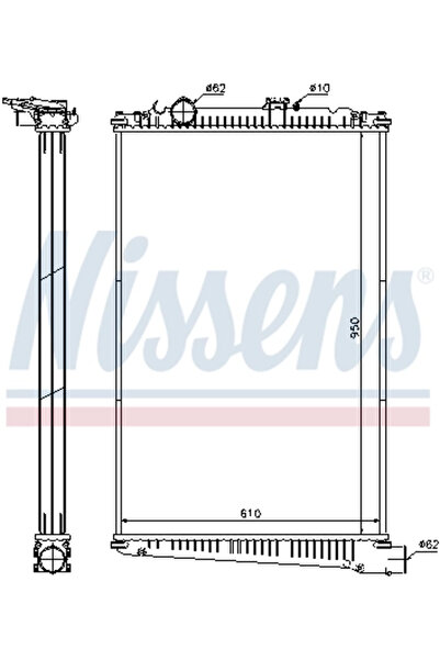 Nissens Daf Cf 85 Engine Cooling Radiator