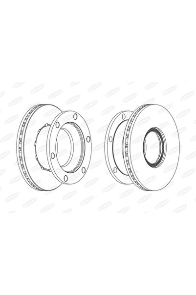 BERAL Дискови спирачки Renault Trucks Midlum