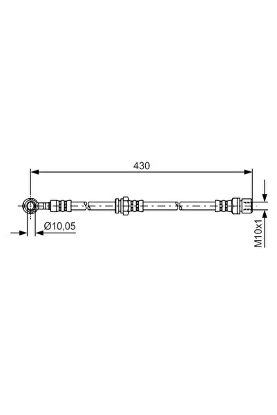 Bosch Furtun Frana Chevrolet Lacetti/Nubira/Optra Daewoo Lacetti/Nubira