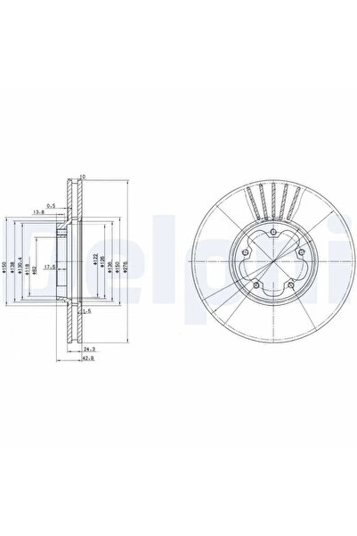DELPHİ Disc Frana Ford Transit Tourneo Bus/Transit Bus/Transit Caroserie