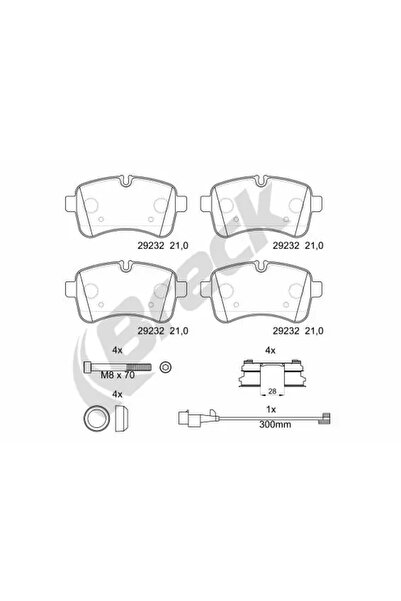 BRECK Комплект спирачни накладки дискови спирачки Iveco Daily 4 каросерия/Dai...