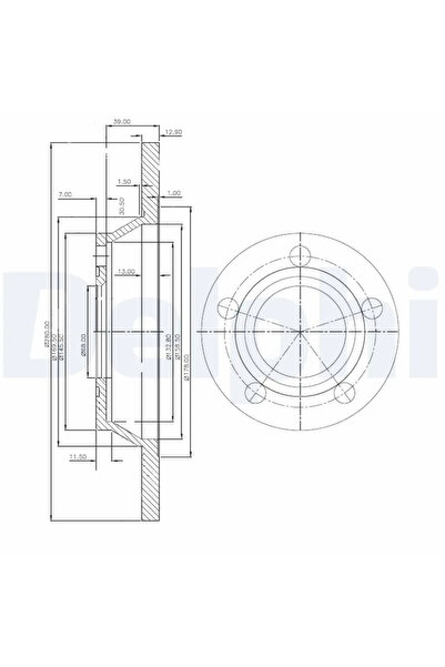 DELPHİ Brake disc AUDI A4 B5 1994-2000 BG2987