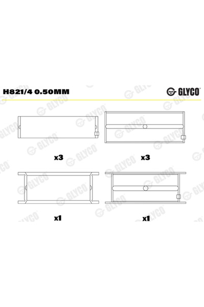 GLYCO Cuzineti Arbore Cotit Mercedes-Benz Model/Ng 1964-2003