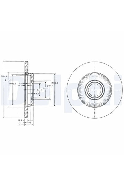 DELPHİ Дискови спирачки VW California T4 Camper/Transporter T4 Bus/Transporte...