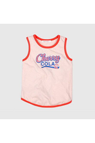 Gingersnaps Girls Printed Chest-Stripe Top