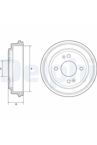 DELPHİ Спирачен барабан за Hyundai Getz