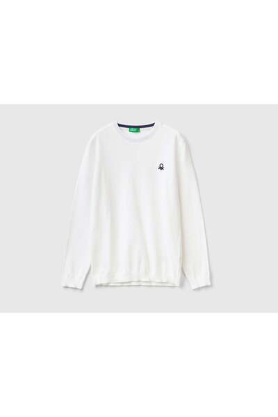 United Colors of Benetton Cotton Long-Sleeve Sweater