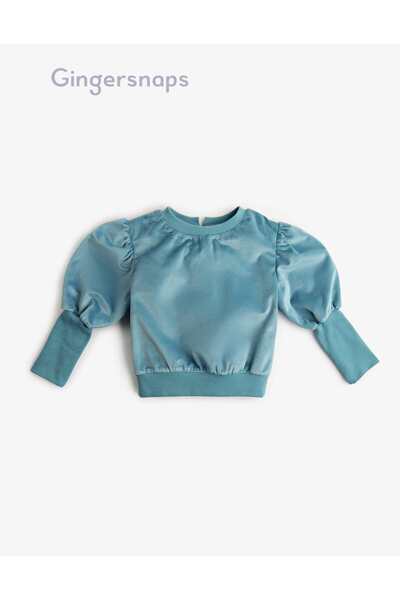 Gingersnaps بلوزة ملائمة بأكمام منتفخة