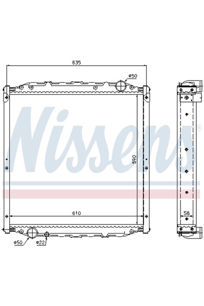 Nissens Radiator Racire Motor Man L2000/M 2000 L/M 2000 M