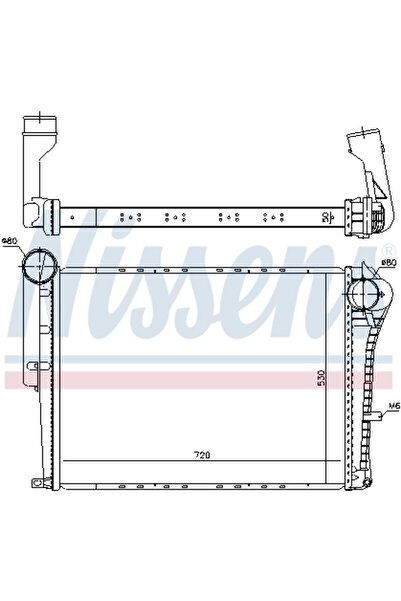 Nissens Intercooler Compresor Renault Trucks Midlum Volvo Fl 2