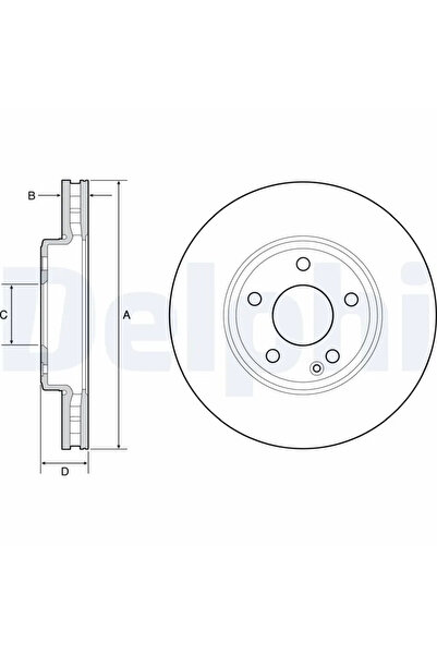 DELPHİ Brake disc INFINITI Q30 2015-2020