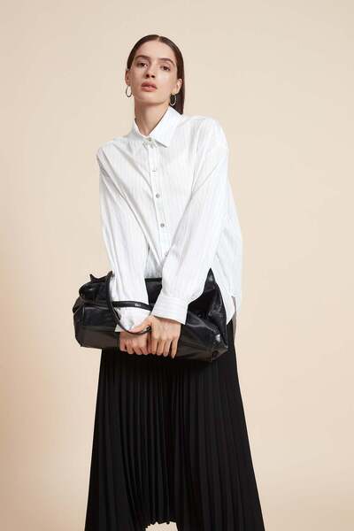 Yola Long Sleeve Solid Blouse