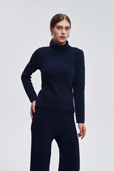 Livia Long Sleeve Plain High Neck Blouse