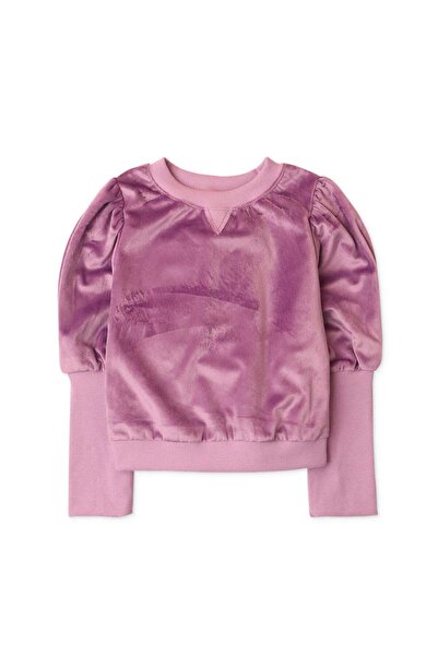 Gingersnaps Girls Solid Velvet Long-Sleeve Sweater