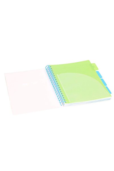 Strigo Spiral notebook and dividers Project Book NEON B5, dictando, 200 pg, cardboard covers PADS086