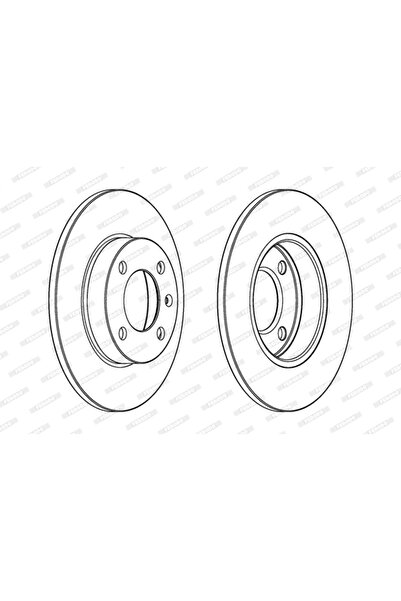 FERODO Disc Frana Audi 80 B1 Limuzina/80 B2 Limuzina Vw Derby/Golf 1/Golf 2