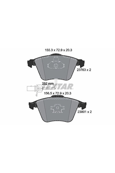 Krieger Set Placute Frana Frana Disc Audi A4 B5/A4 B7/A6 Allroad C6 1997-2013