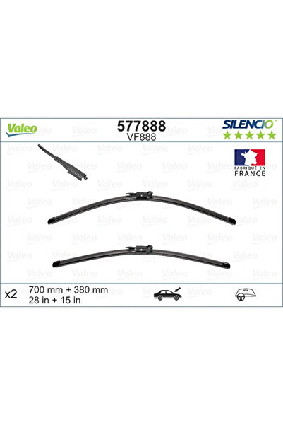 VALEO Lamela Stergator Fata Ford Tourneo Courier B460 Microbus/Transit Courie...